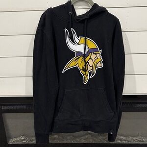 '47 Black Hoodie with Viking Graphic